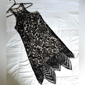 Express floral eyelet dress